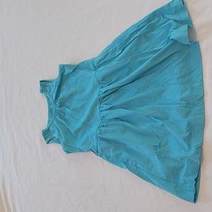 Primary Teal Dress Size 4-5  .100 % Cotton. Great Condition.